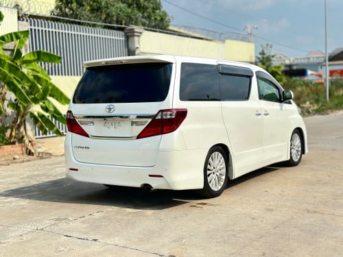 TOYOTA ALPHARD 2012 Full Option ពណ៌ស ក្នុងខ្មៅ