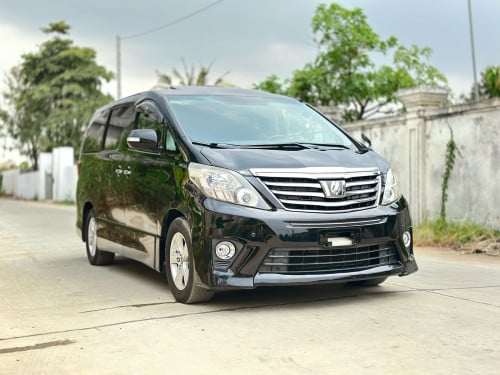 TOYOTA ALPHARD 2012 Full Option ពណ៌ខ្មៅ ក្នុងខ្មៅ(Sunroof)