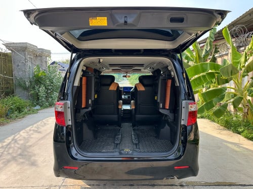 TOYOTA ALPHARD 2012 Full Option ពណ៌ខ្មៅ ក្នុងខ្មៅ(Sunroof)
