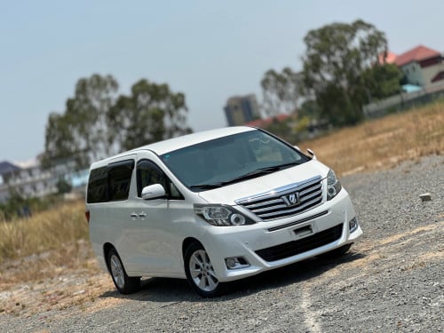 TOYOTA ALPHARD 2012 G-Option ពណ៌ស ក្នុងលឿង
