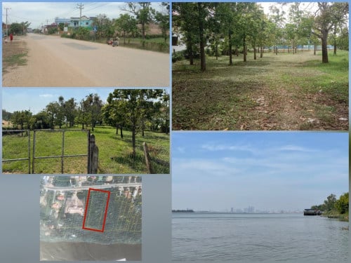 ដី​ជាប់ទន្លេ ពាមឧកញ្ញ៉ាអុង​ ក្រុងអរិយក្សត្រ​ ទំហំប្លង់រឹង​ 3964ម2 (ជាប់គណ្សបក្សឬប្រជាជនក្រុងល្វាឯម)