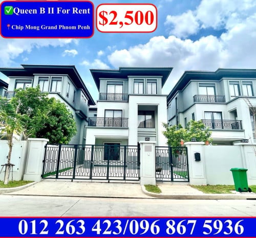 ✅Villa Queen B II For Rent in Borey   Chip Mong Grand Phnom Penh City near Aeon2
