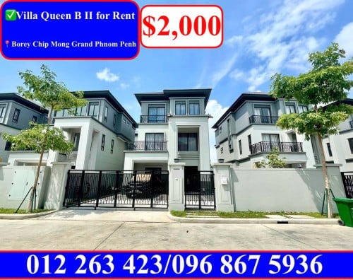 ✅Villa Queen B II For Rent in Borey   Chip Mong Grand Phnom Penh City near Aeon2
