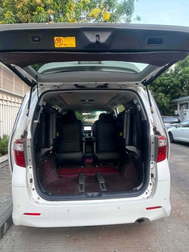 Alphard 010ឡេីងមុខ016 color white door auto 3 v4 pon1 កៅអីម៉ាស្សា VIP plate កម្ពុជា ឈេា្មះម្ចាស់ដេីម