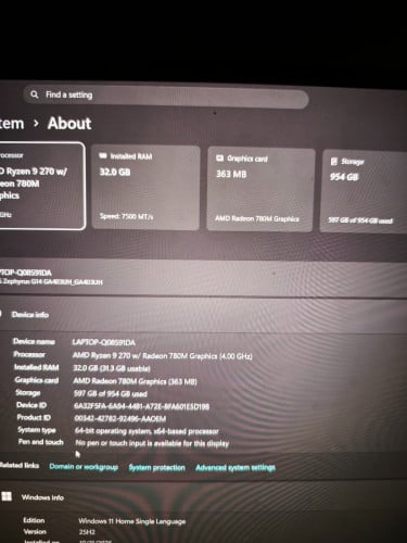 Asus Zephyrus G14 GA403U (RTX 5050Ti)