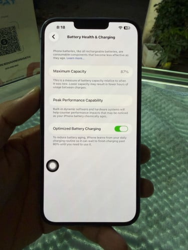 IPhone 14 Plus 128GB LL/A ថ្មហ្សុីន87% សាណុំហ្សុីនណែន
