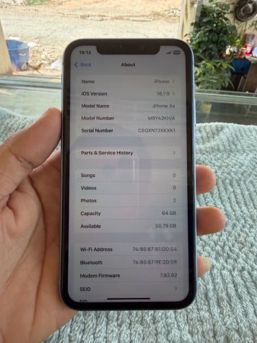 IPhone Xr 64GB សាណុំហ្សុីន អេក្រង់ហ្សុីន មានស្កេន