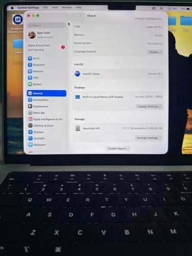 MacBook Apple M2 Pro (ម្ចាស់ផ្ទាល់ទិញពីប្រទេសកូរ៉េខាងត្បូង)