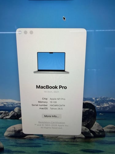 MacBook Pro 14.2 M1 Pro