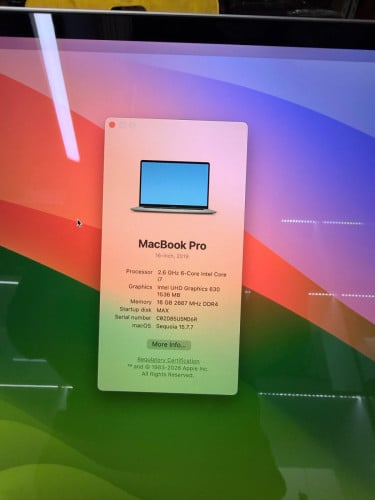 MacBook Pro 16-inch 2019