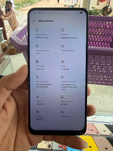 OPPO F11 Pro Ram12/ 512GB សាណុំហ្សុីន