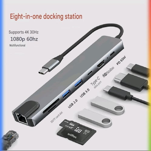 Type C Hub 8in1