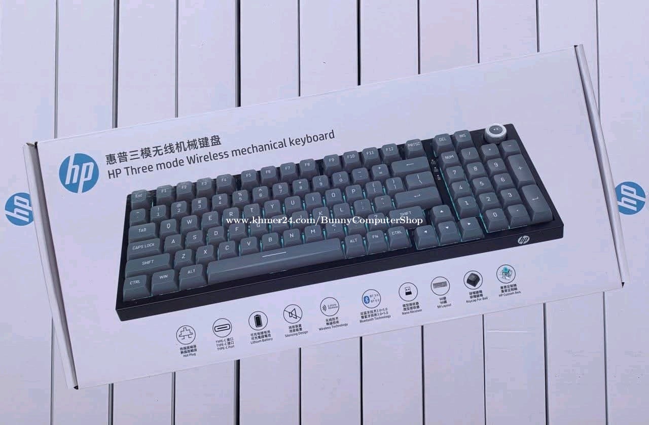 Keyboard Bluetooth & Wireless👉សាកថ្ម មានភ្លើង គ្រាប់ឃីស្រួលចុច💰តំលៃ $23 ...