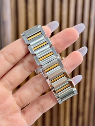 (Original) Cartier Tank Francaise 2302 Two-tone Yellow Gold Authentic 28-32mm Unisex 🔱