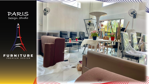 " Paris Design Studio " chair with wooden legs.