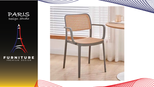 " Paris design Studio " Dining chair , Artificial rattan chair.