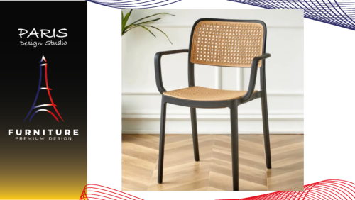 " Paris design Studio " Dining chair , Artificial rattan chair.