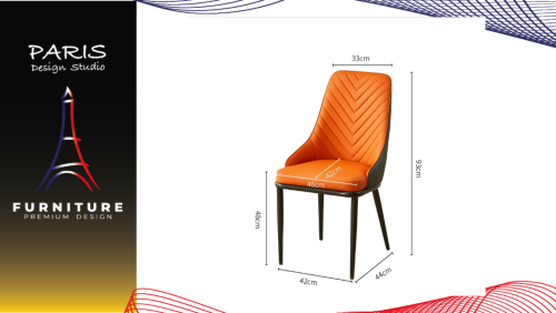 " Paris Design Studio " leather chair, luxurious design.