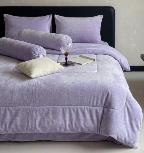 កំរាលឈុតកាំម្ញី Soft Plush bedding set ( King size )