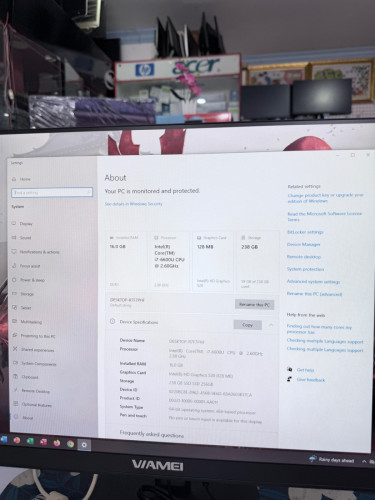 👉📲⏰ PC All in One 24inch 98%-99%👉CPU Core i7-6th (ជំនាន់ទី6)✅Ram:16G ✅SSD:256GB