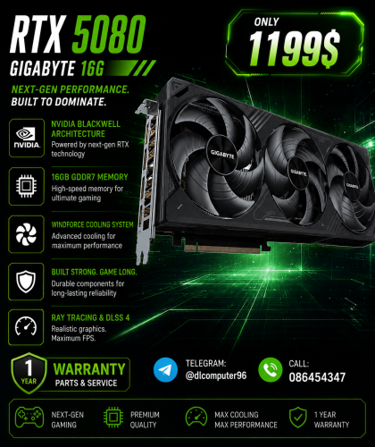 មានលក់ VGA 1ទឹកៗ RTX4070-5090