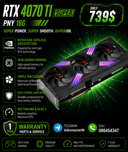 មានលក់ VGA 1ទឹកៗ RTX4070-5090