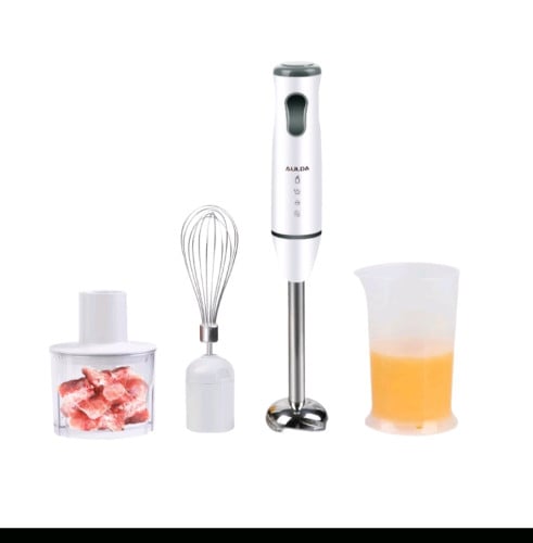 Blender 400W (colour white) + Meat Grinder + Blender Cup + Whisk Attachment