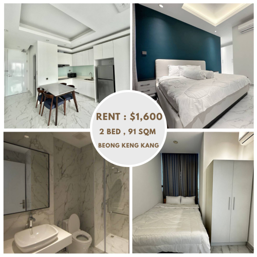 Condo 2 Bedroom For Rent In Khan Beong keng Kang muy !