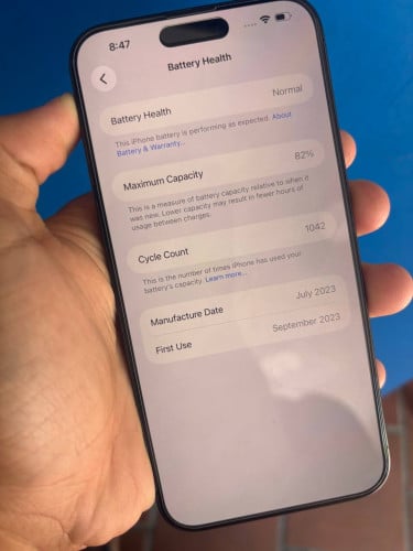 I phone 15 Pro max 512G ZABlack 98.98%759$