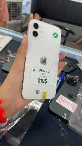 iPhone 12 ក្រេតA សំណុំសុីន តម្លៃសមរម្យ ថ្មនៅល្អ តេឡេក្រាម