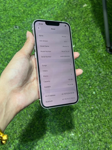iPhone 13 ពណ៌ផ្កាឈូក 🍏 LLA 128GB  Battery 87% 🔋 តួស្អាត 99% សំណុំហ្សីន អត់ជាប់អី