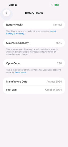 iPhone 16 PM 512G ZA/A តួរ 98% ប្រើថែណាស់