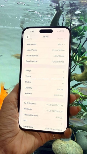 iPhone 16plus 256G ZA Sim2 790$