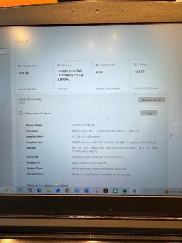 Lenovo Legion Y520-15IKBN Gaming Laptop For Sale
