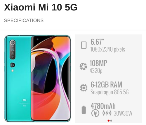 Mi 10 5G សុំណុំសុិន