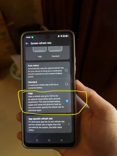 Oppo A5 Pro ram8G/128G  refresh rate 120hz