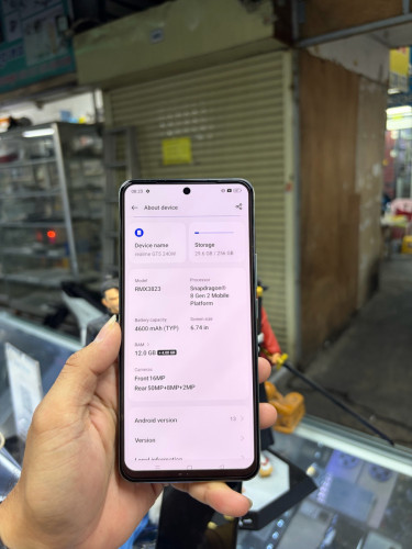 Realme GT5 256G Ram12G Sim2 Global ម៉ាសុីនសានុំស្រុីន