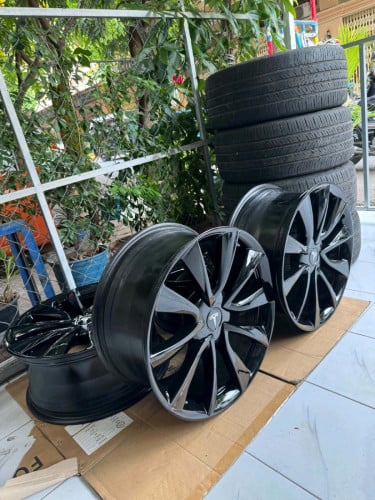 Rim Tesla model 3 19" original 💯 មិនបោល មិនវៀច នៅស្អាត