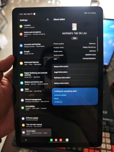 Samsung Tab S6 Lite (ដាក់ស៊ីមបាន) មួយទឹកស្អាត 98%