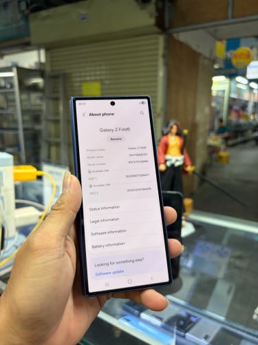Samsung ZFold6 256G Ram12G Sim2 Global ម៉ាសុីនសានុំស្រុីន