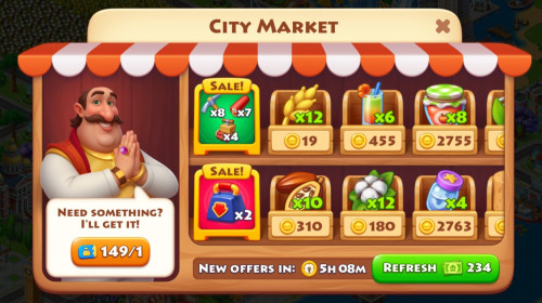 Township Match-3 Game Top up Services
