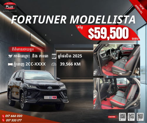 TOYOTA FORTUNER MODELLISTA 2025