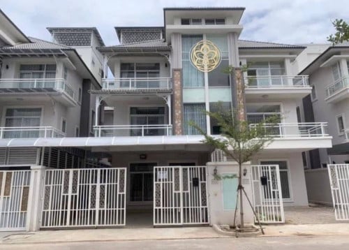 Twin villa for rent at borey Orkide villa