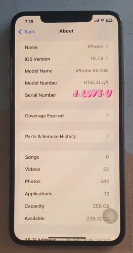 XS Max 256g មាន Scan នៅសានុំ