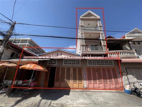 ផ្ទះ ៣ ល្វែងនៅម្តុំផ្សារសូឡាសម្រាប់លក់!!