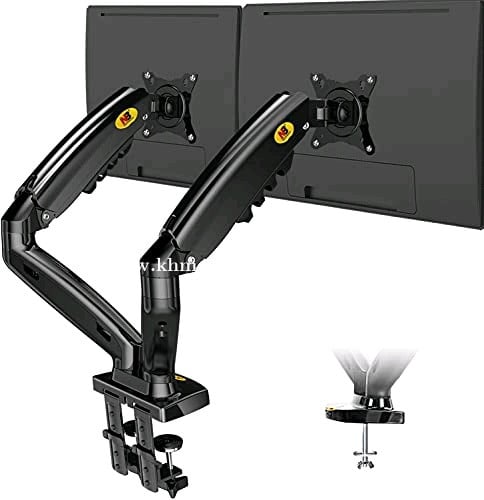 F160 Black DUAL Monitors Stand
