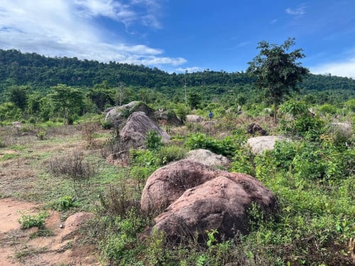 ដីលំហែរជើងភ្នំក្បាលស្ពាន មានអូរធម្មជាតិ ទឹកធ្លាក់ពីភ្នំ លក់បន្ទាន់