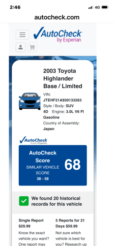 ឡានលក់ឆ្នាំ03V6limited fullពេញប៉ុងពីរ