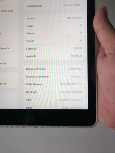 លក់iPad 6th(gannragtion) សាណុំសុីន ស្កេន Sim+Wi-Fi ស្អាត98%