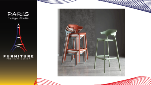 " Paris Design Studio " Chair, modern style bar chair.